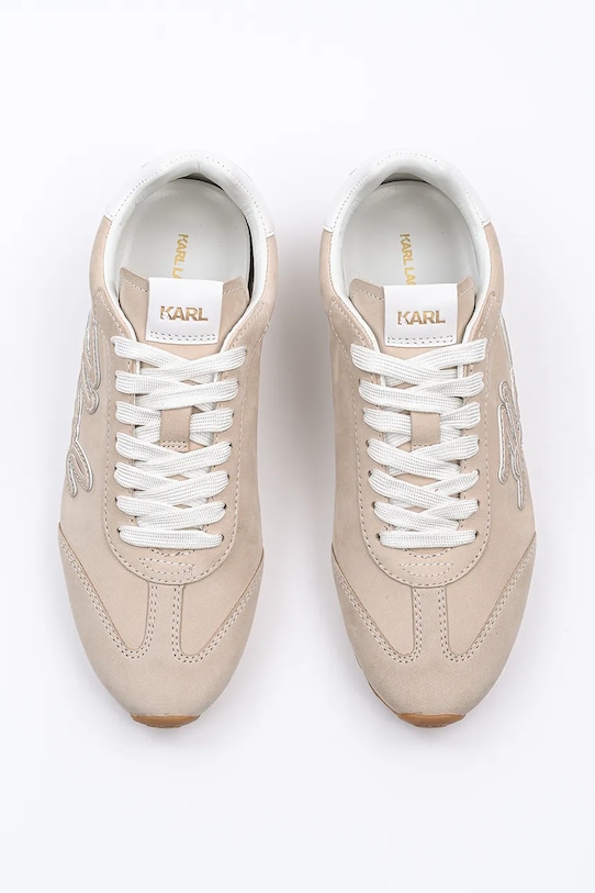 Semišové tenisky Karl Lagerfeld VENUS KL65912.2T1 béžová