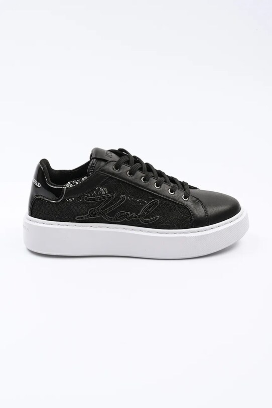 Karl Lagerfeld sneakers MAXI KUP textil negru KL62211F.400