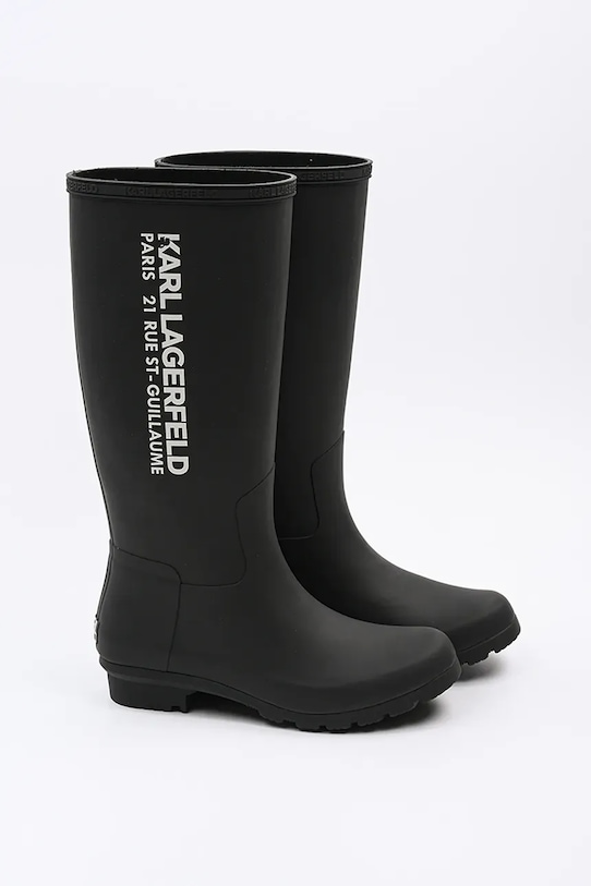 Karl Lagerfeld cizme KALOSH KL47085.V00 negru SS25