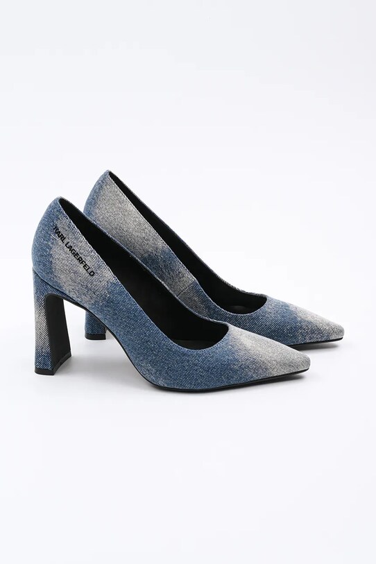 Karl Lagerfeld Jeans czółenka PANACHE HI KLJ30824.DAB niebieski SS25