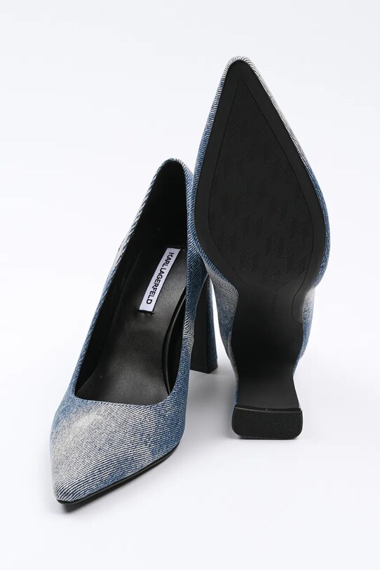 Karl Lagerfeld Jeans czółenka PANACHE HI niebieski KLJ30824.DAB