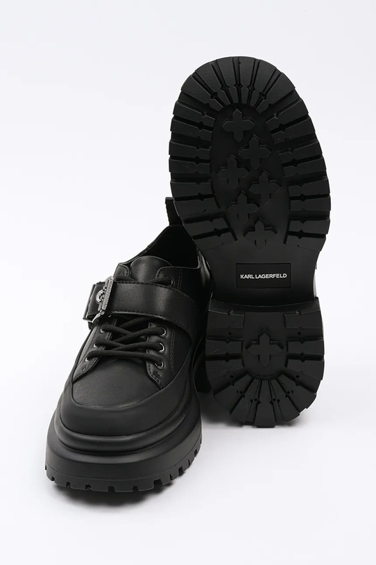 Шкіряні туфлі Karl Lagerfeld Jeans BROOKE чорний KLJ41125.000