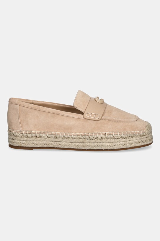 Coach espadryle zamszowe Camilla CR046.EQO beżowy SS25