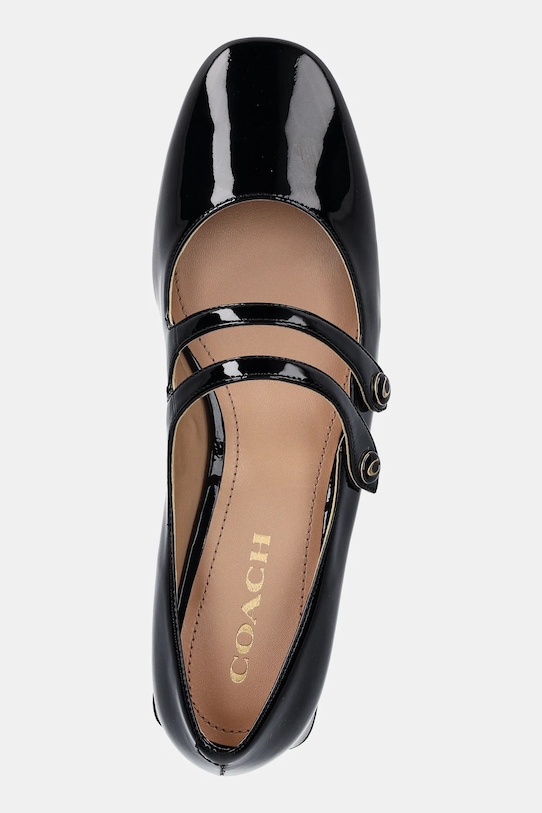 Coach czółenka skórzane Angelina czarny CX041.BLK