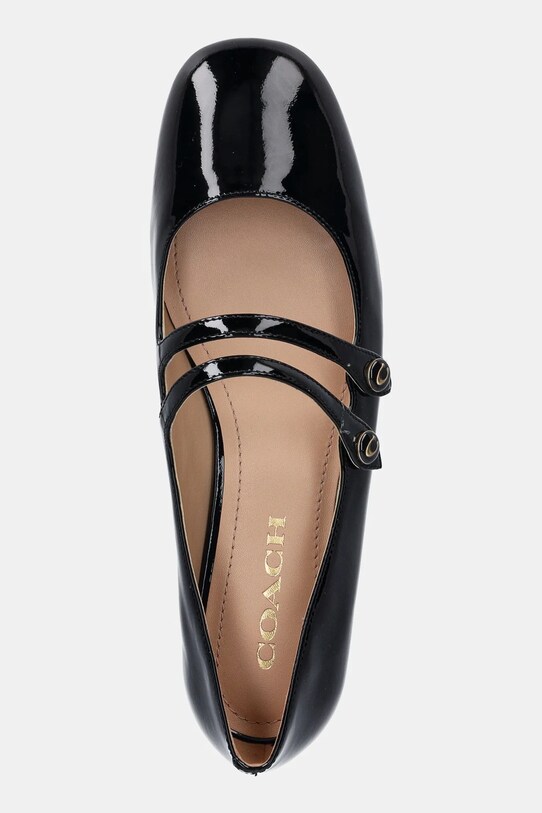 Coach baleriny skórzane Winley czarny CX042.BLK
