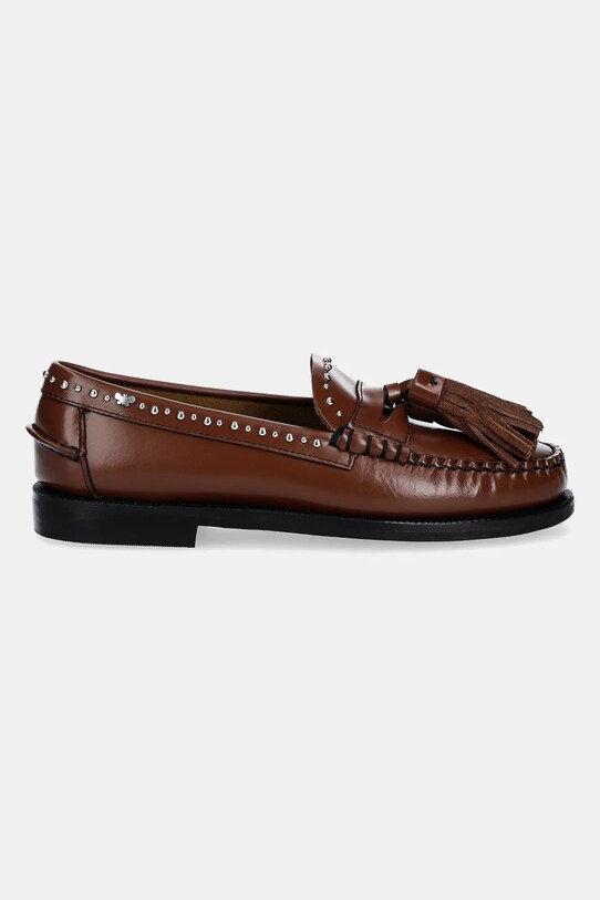 Weekend Max Mara mokasyny skórzane WEEKENDAN 2515521014600.TOBACCO brązowy SS25