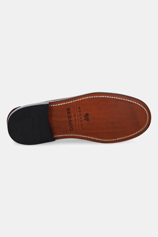 Weekend Max Mara mokasyny skórzane WEEKENDAN 2515521014600.TOBACCO