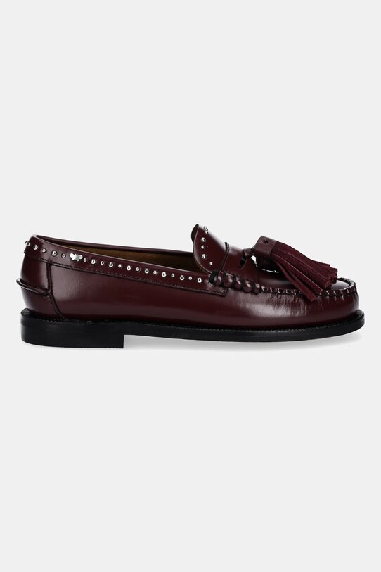 Weekend Max Mara mokasyny skórzane WEEKENDAN 2515521014600.BORDEAUX bordowy SS25