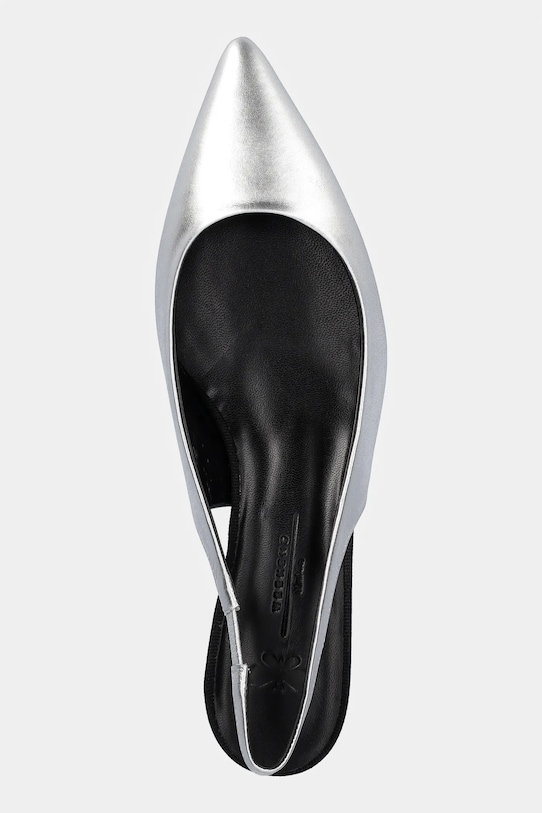 Δερμάτινες γόβες Weekend Max Mara GALLICO ασημί 2515521034600.SILVER
