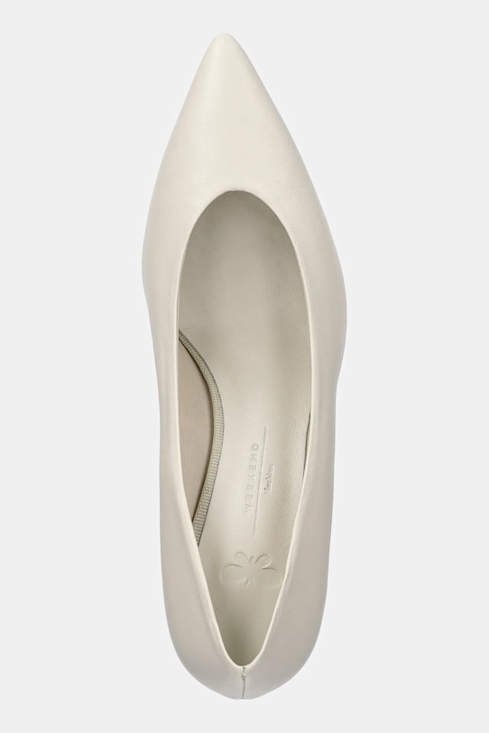 Δερμάτινες γόβες Weekend Max Mara RENZA λευκό 2515521054600.IVORY