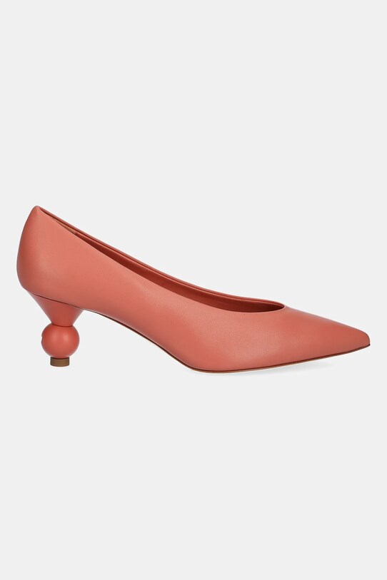Weekend Max Mara pantofi de piele RENZA 2515521054600.PINK portocaliu SS25