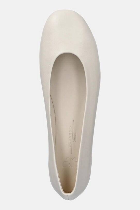 Weekend Max Mara balerini de piele TODI bej 2515521074600.IVORY