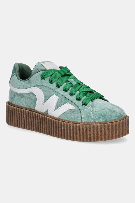 Кроссовки Weekend Max Mara DEDALO платформа зелёный 2515761094600.EMERALD