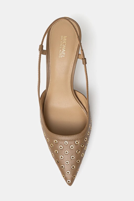 Kožené lodičky MICHAEL Michael Kors Alora 40R5ALMP3L.297 béžová