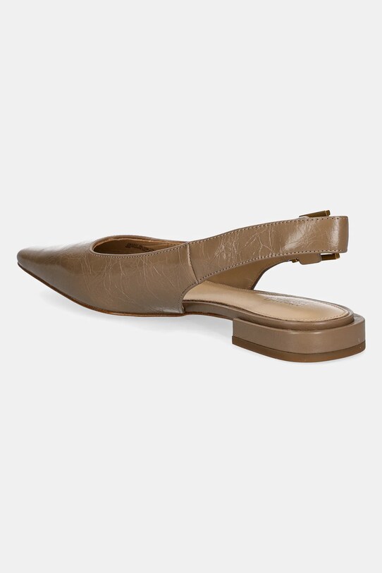 Obuwie MICHAEL Michael Kors baleriny skórzane Darrington 40R5DAFP2L.297 beżowy