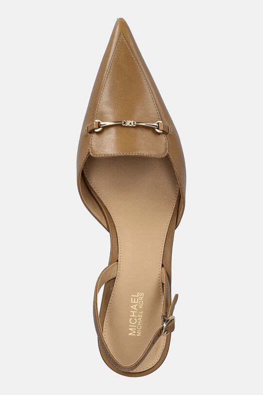 Kožené lodičky MICHAEL Michael Kors Lena béžová 40R5LEMP1L.297