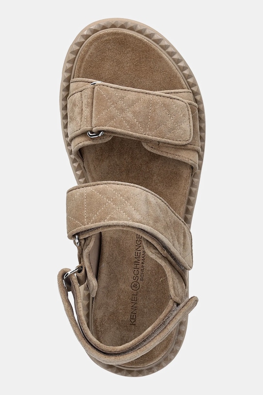 Велурени сандали Kennel & Schmenger Close бежов 51.42500.666