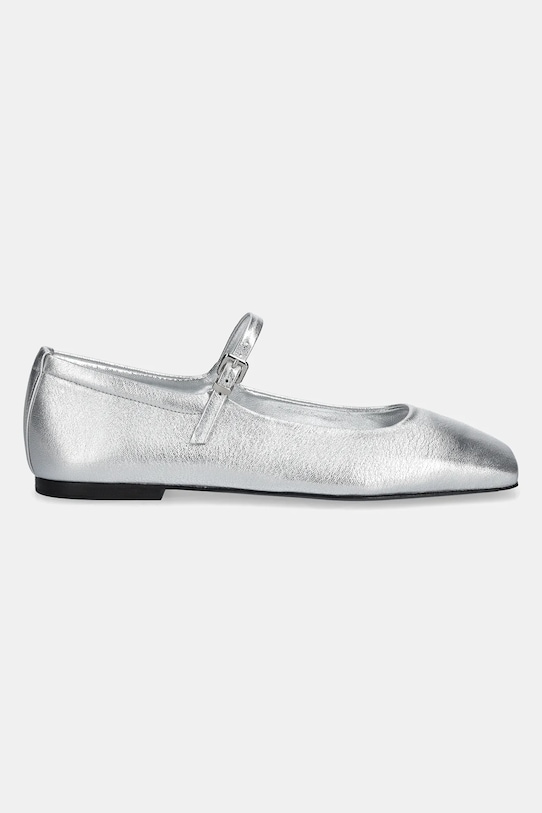 Kožené balerínky Kennel & Schmenger Leila 51.11650.412 strieborná SS25