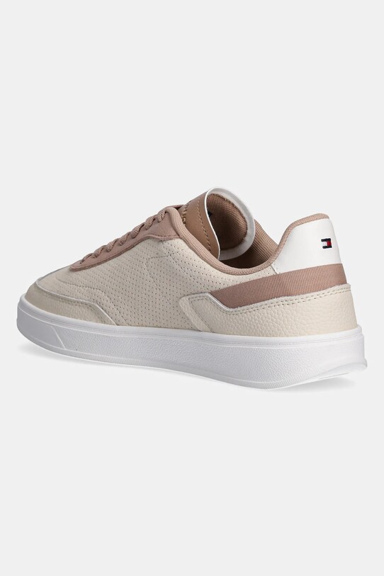 Obuća Kožne tenisice Tommy Hilfiger TH HERITAGE SNEAKER PERF FW0FW08380 bež