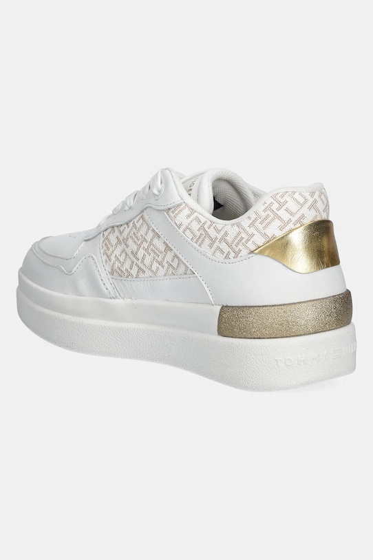 Obuwie Tommy Hilfiger sneakersy LUX COURT SNEAKER MONOGRAM FW0FW08381 biały