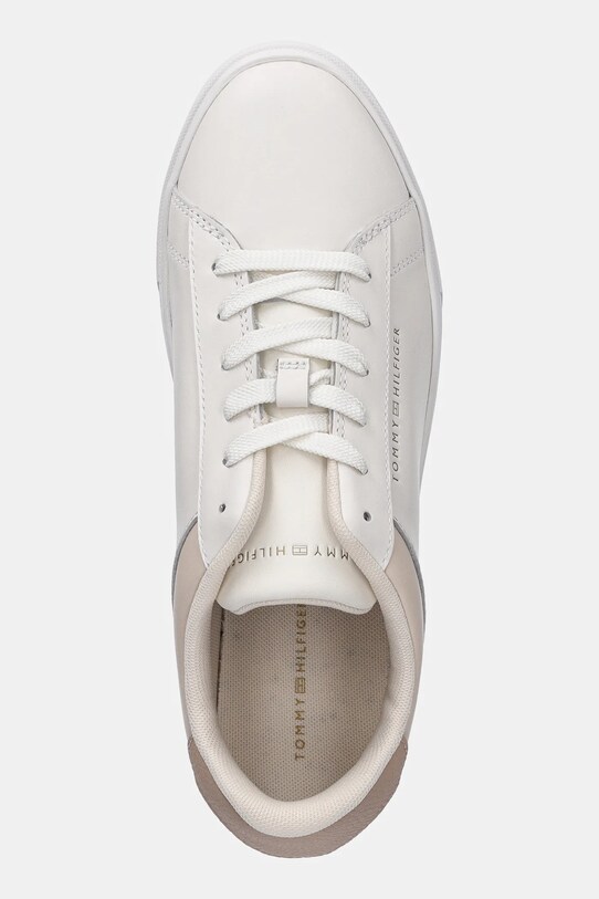 Шкіряні кросівки Tommy Hilfiger ESSENTIAL COURT SNEAKER бежевий FW0FW08320