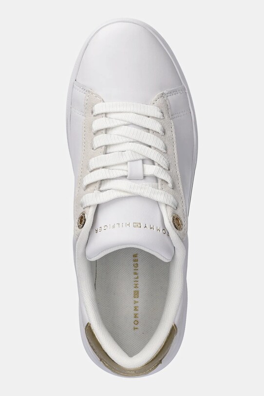 Шкіряні кросівки Tommy Hilfiger CHIC COURT SNEAKER білий FW0FW08382