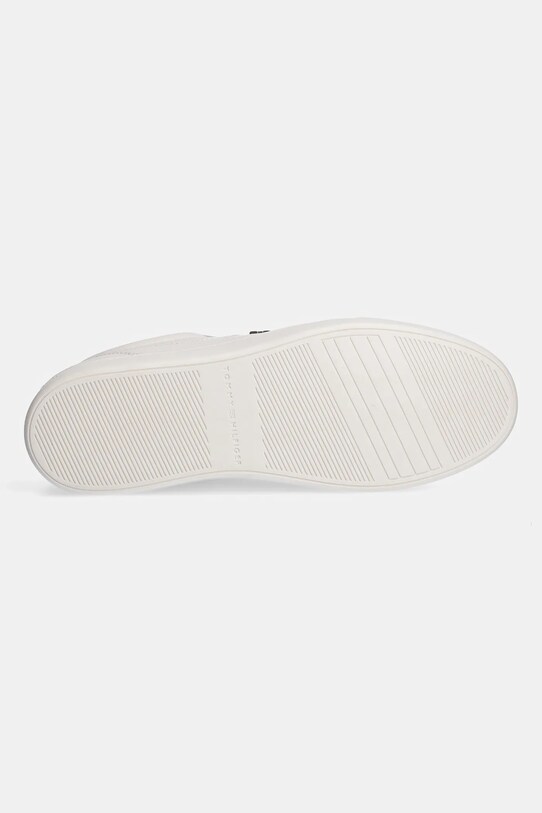 Шкіряні кросівки Tommy Hilfiger ESSENTIAL CHIC COURT SNEAKER FW0FW08322 бежевий
