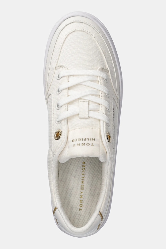 Tenisky Tommy Hilfiger ESSENTIAL VULC TEXTILE SNEAKER biela FW0FW08323