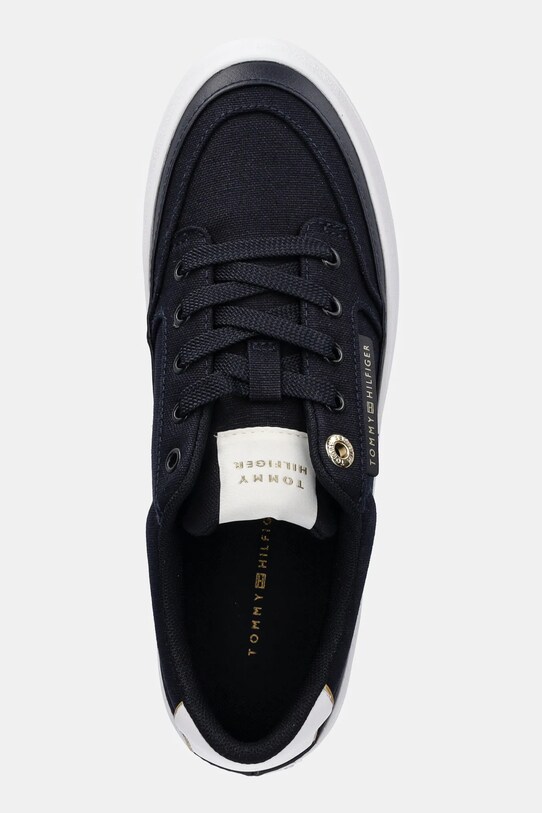 Tenisky Tommy Hilfiger ESSENTIAL VULC TEXTILE SNEAKER tmavomodrá FW0FW08323