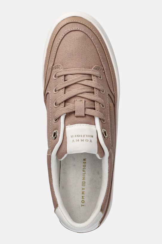 Tommy Hilfiger tenisi ESSENTIAL VULC TEXTILE SNEAKER bej FW0FW08323
