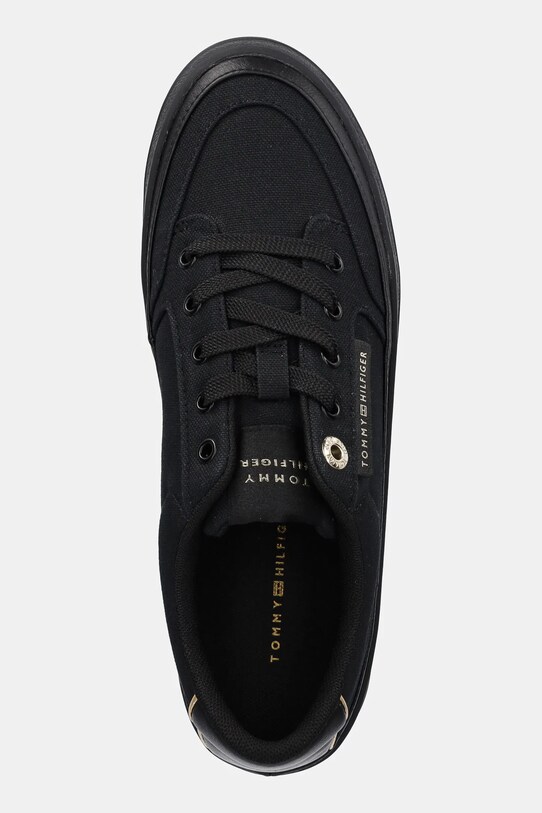 Tommy Hilfiger tenisi ESSENTIAL VULC TEXTILE SNEAKER negru FW0FW08323