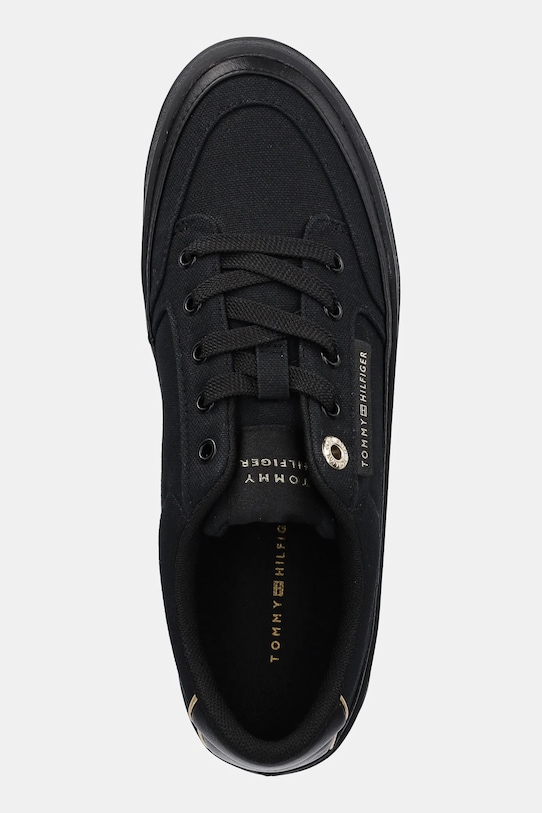 Tommy Hilfiger tenisi ESSENTIAL VULC TEXTILE SNEAKER negru FW0FW08323