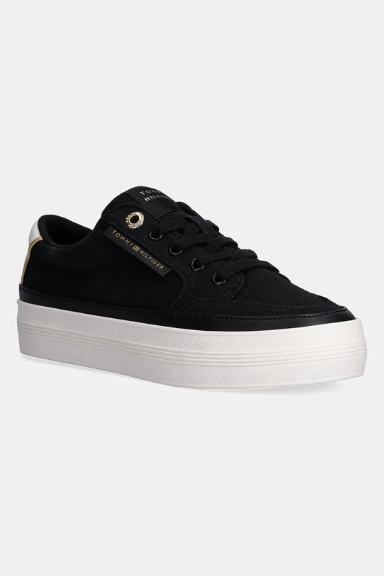 Кеди Tommy Hilfiger ESSENTIAL VULC TEXTILE SNEAKER пласка чорний FW0FW08323