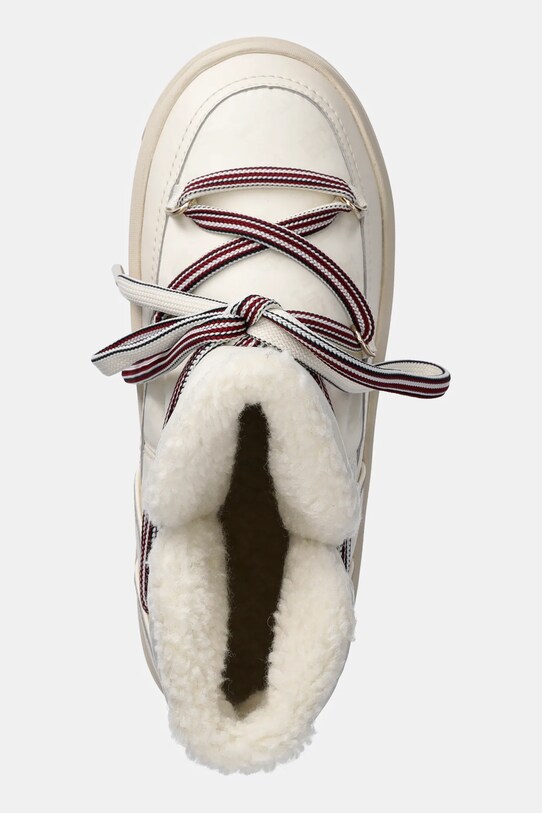 Sněhule Tommy Hilfiger SNOWBOOT MONOGRAM FAUX FUR béžová FW0FW08389