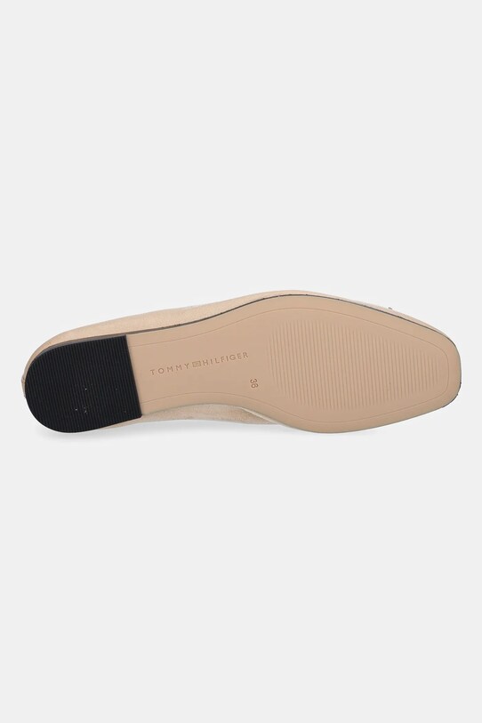 Tommy Hilfiger ballerine in pelle BALLERINA SOFT LEATHER FW0FW08355 beige