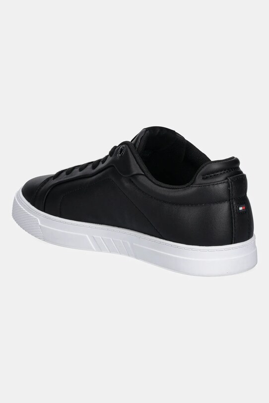 Взуття Шкіряні кросівки Tommy Hilfiger WOMENS ICON COURT SNEAKER FLAG FW0FW08327 чорний