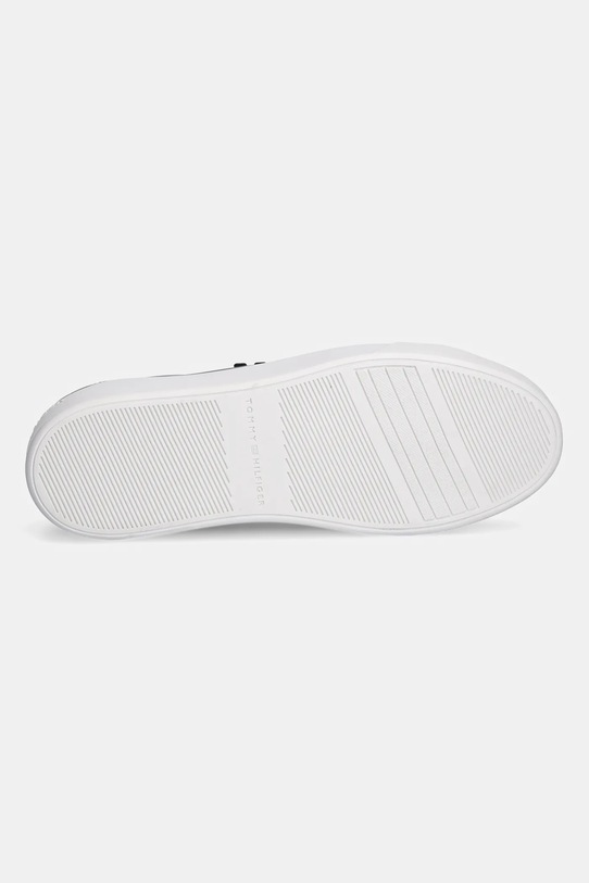 Кожаные кроссовки Tommy Hilfiger TH PLATFORM COURT SNEAKER FW0FW08614 чёрный