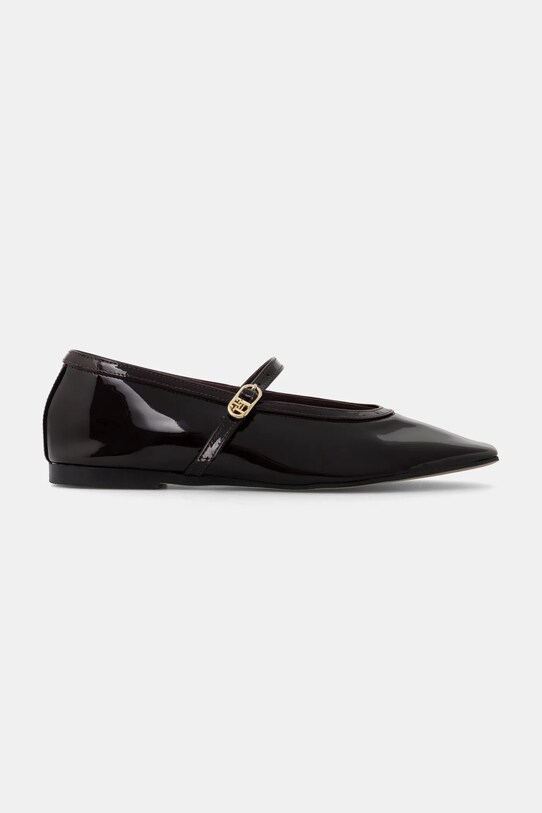 Tommy Hilfiger balerini de piele BALLERINA MARYJANE PATENT FW0FW08577 burgundia SS25
