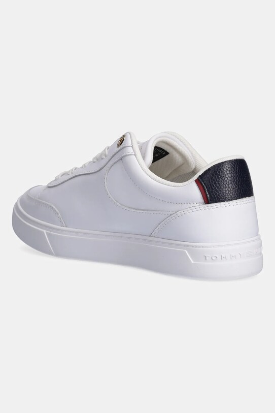 Boty Kožené sneakers boty Tommy Hilfiger ESSENTIAL CHIC COURT SNEAKER RWB FW0FW08579 bílá
