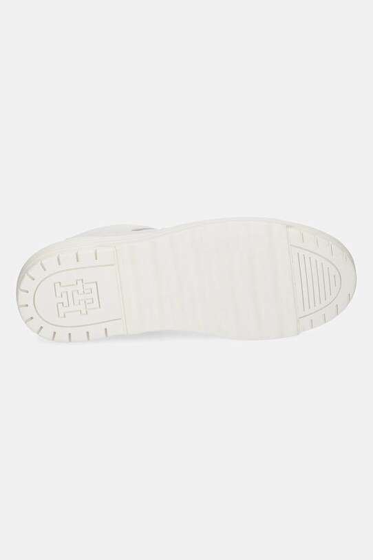 Шкіряні кросівки Tommy Hilfiger FEMININE BASKET SNEAKER FW0FW08326 бежевий