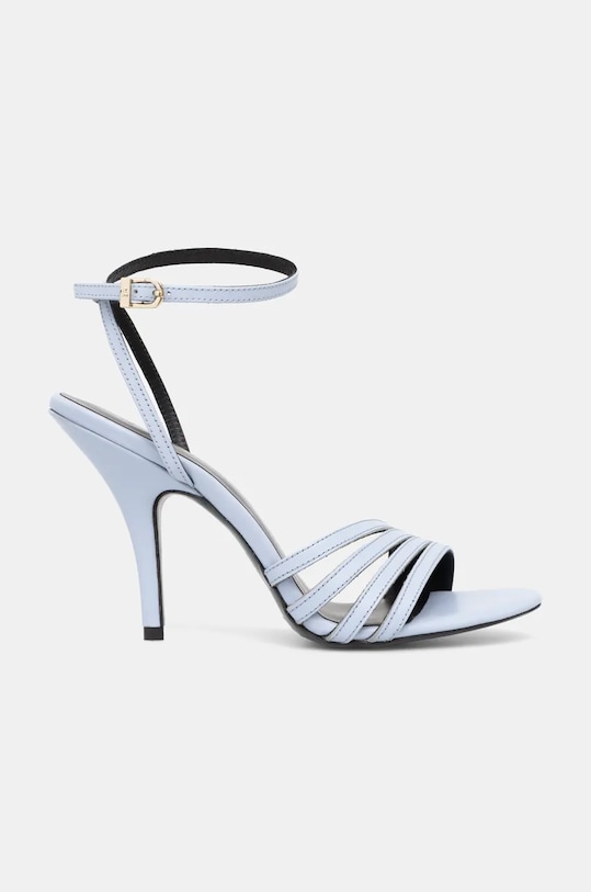 Patrizia Pepe sandale de piele 8X0077.L048.CA38 albastru SS25