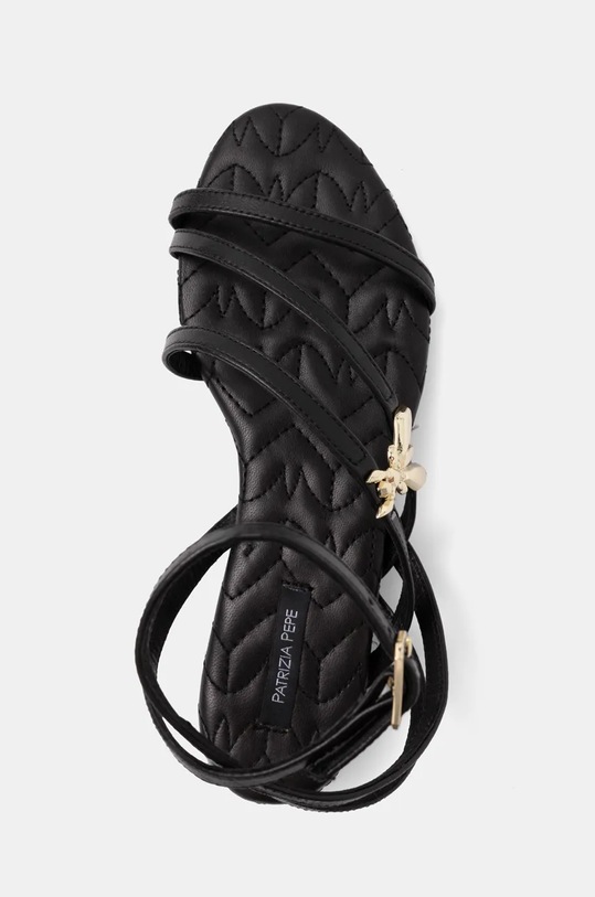 Patrizia Pepe sandały skórzane czarny 8X0095.L048.K103
