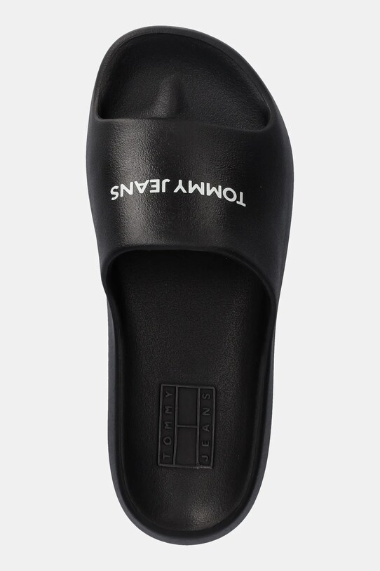 Tommy Jeans klapki TJW FLATFORM POOL SLIDE ESS czarny EN0EN02763