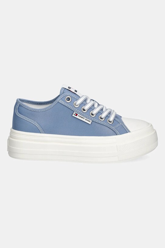 Tommy Jeans tenisi TJW FOXING FLATFORM SNEAKER LOW EN0EN02713 albastru SS25