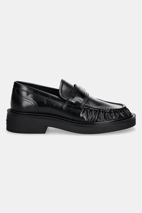 Tommy Jeans mocasini de piele TJW ORIGIN LOAFER EN0EN02708 negru SS25