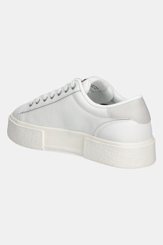 Взуття Шкіряні кросівки Tommy Jeans TJW FLATFORM SNEAKER EN0EN02698 білий