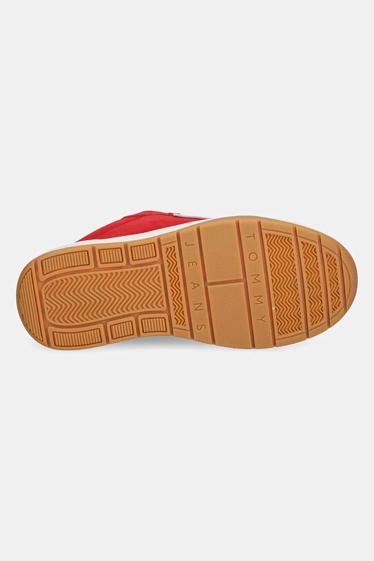 Σουέτ αθλητικά παπούτσια Tommy Jeans TJW SKATE SNEAKER EN0EN02677 κόκκινο