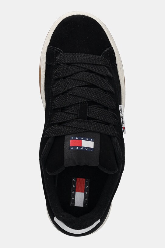 Замшеві кросівки Tommy Jeans TJW SKATE SNEAKER чорний EN0EN02677