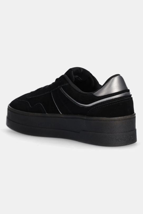 Obuwie Tommy Jeans sneakersy zamszowe THE GREENWICH FLATFORM ELEVATED EN0EN02676 czarny