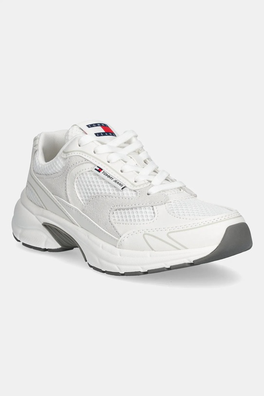 Sneakers boty Tommy Jeans THE CONEY textilní bílá EN0EN02674